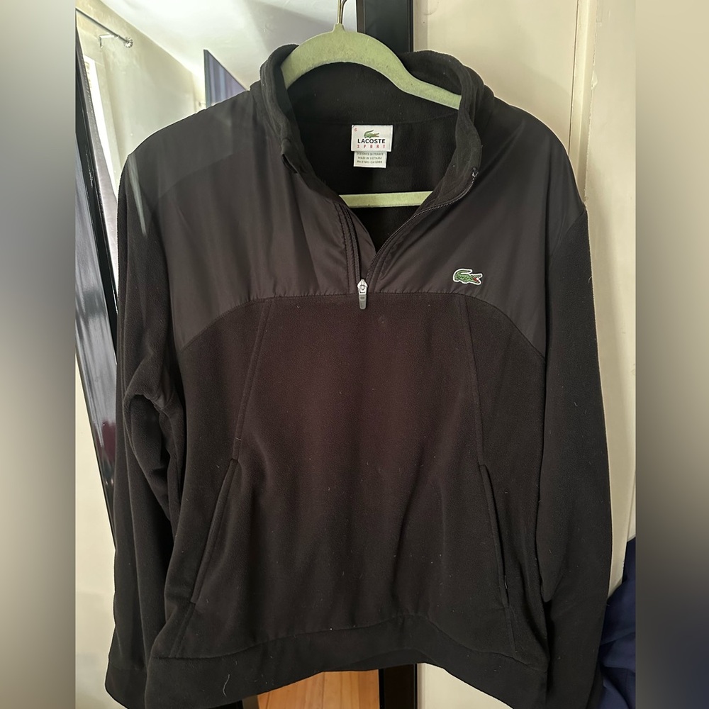 Lacoste men’s pull over fleece size 6 (m)